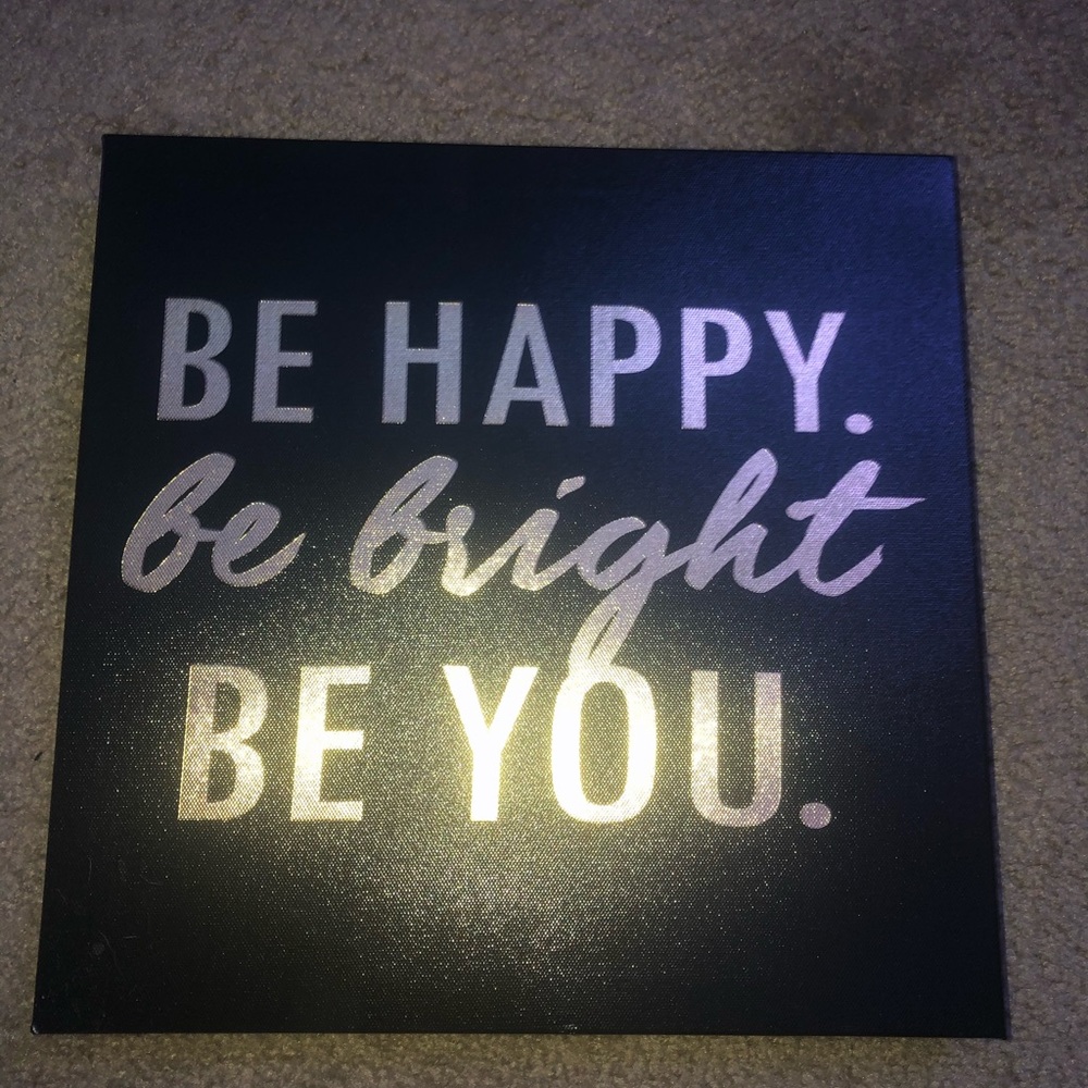 Black and gold quote frame !